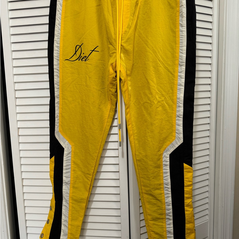 Yellow and Black Men's Joggers